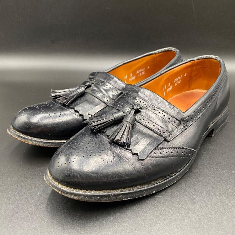 Allen Edmonds Bridgeton Black Leather Tassel Loafer Men's Size 11 D